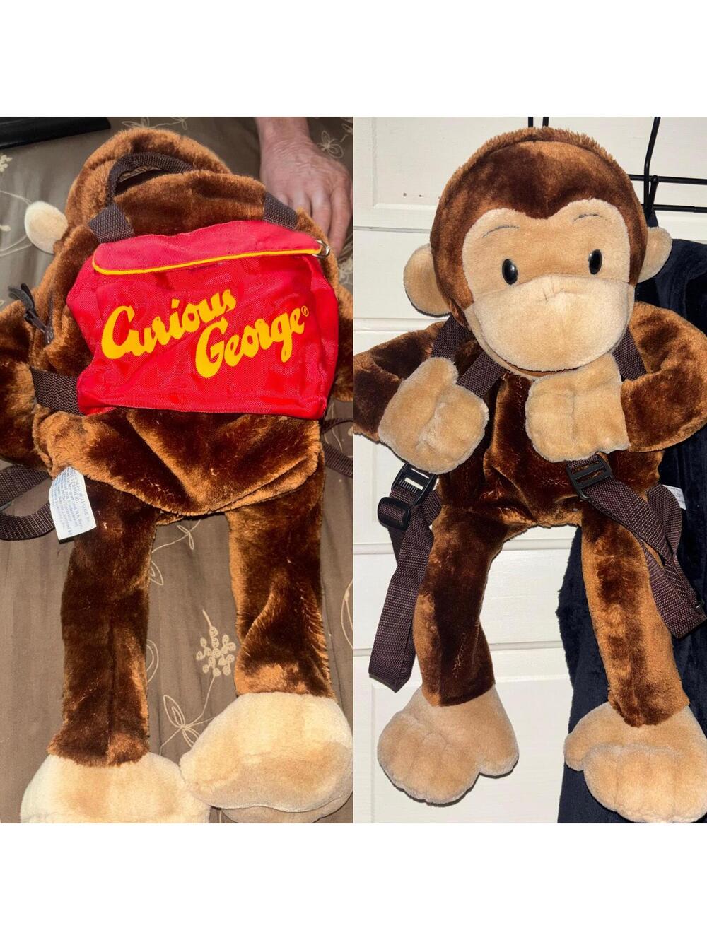 Curious George Backpack Vintage 1995 *RARE*